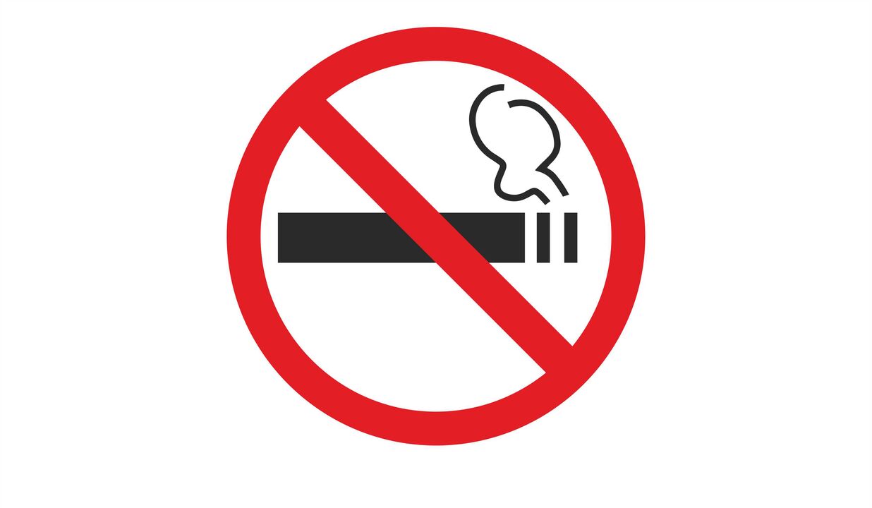 a cigarettázás tilalma