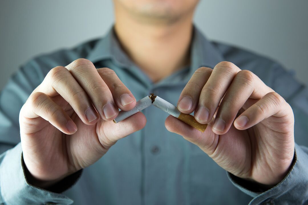 a dohányzás abbahagyása és a férfi test változásai